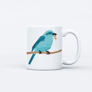 Nature Theme Ceramic Mug - Bird